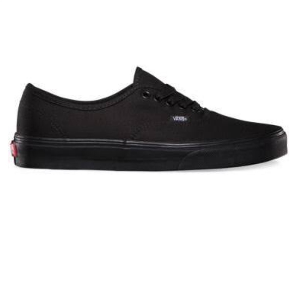 Black/Black Vans Authentic